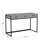 Scrivania Martha Stewart Ollie per ufficio con 3 cassetti