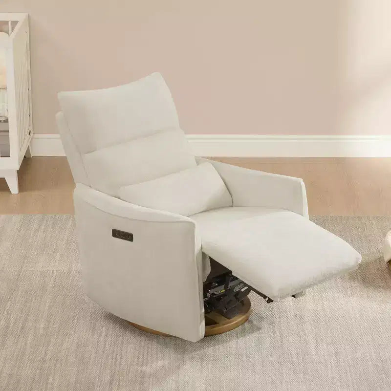 Spruce & Spring Poltrona reclinabile girevole elettrica doppio motore con cuscino lombare per cameretta