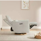 Spruce & Spring Poltrona reclinabile girevole elettrica doppio motore con cuscino lombare per cameretta