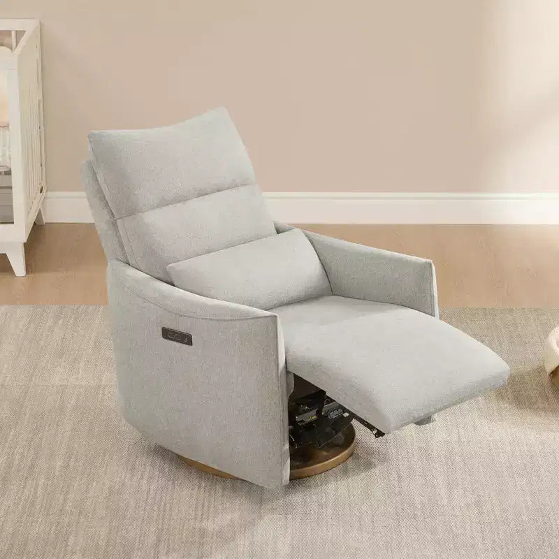 Spruce & Spring Poltrona reclinabile girevole elettrica doppio motore con cuscino lombare per cameretta