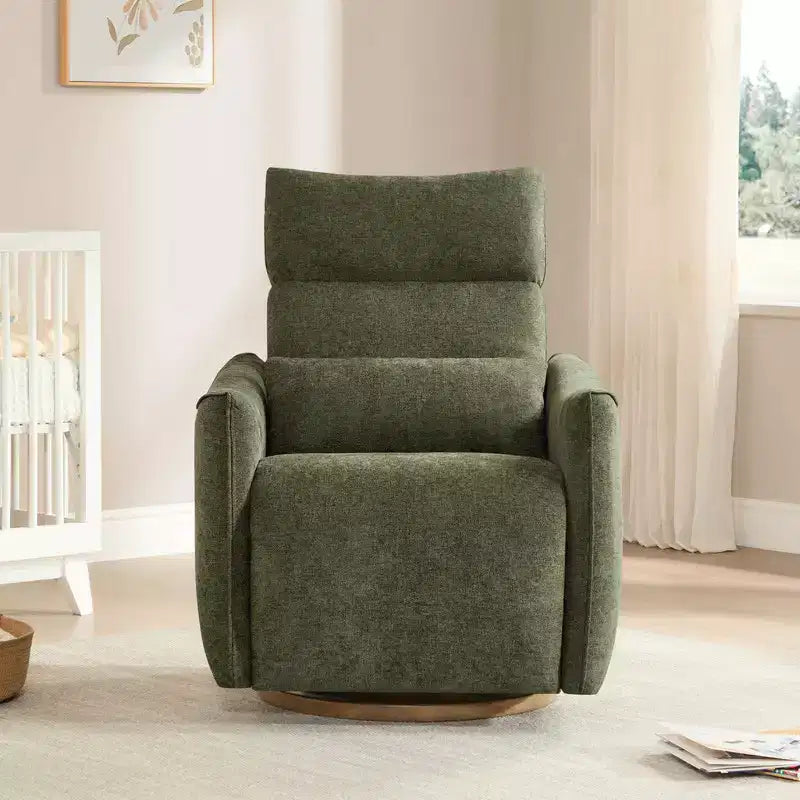 Spruce & Spring Poltrona reclinabile girevole elettrica doppio motore con cuscino lombare per cameretta