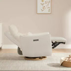 Spruce & Spring Poltrona reclinabile girevole elettrica doppio motore con cuscino lombare per cameretta
