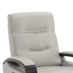 Poltrona reclinabile girevole con movimento a dondolo Spruce & Spring Leather Power con poggiatesta motorizzato