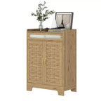 Mobiletto da caffè Okak, mobile contenitore con cassetto e ripiano regolabile, credenza per cucina, sala da pranzo, bagno, ingresso