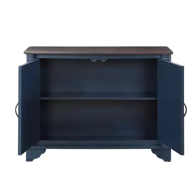 Okak Mobile Buffet 40 pollici, Madia con 2 Ante e Piano in Legno, Mobile Contenitore per Soggiorno, Sala da Pranzo, Cucina