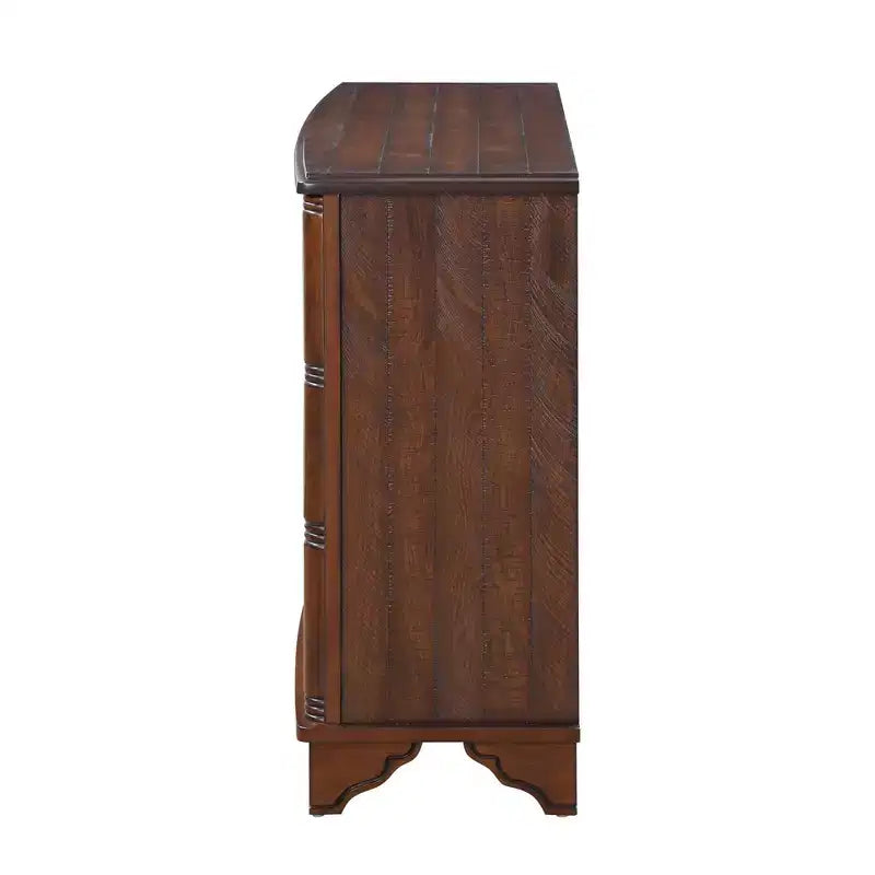 Okak Mobile Buffet 40 pollici, Madia con 2 Ante e Piano in Legno, Mobile Contenitore per Soggiorno, Sala da Pranzo, Cucina