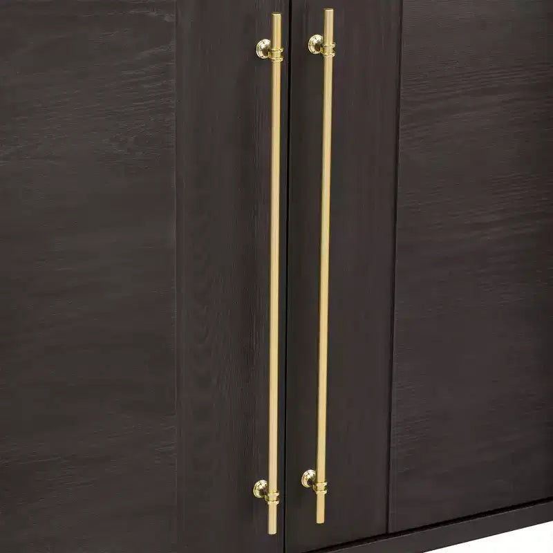 Credenza moderna Okak, credenza a buffet con 4 ante e 4 ripiani, armadietto contenitore per soggiorno, sala da pranzo, cucina
