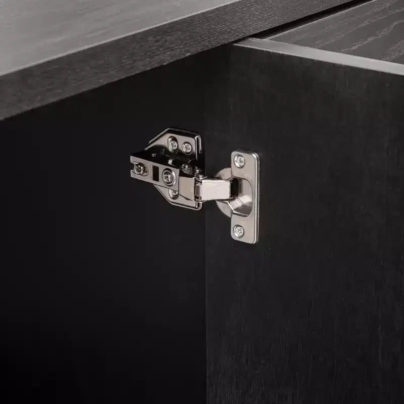 Credenza moderna Okak, credenza a buffet con 4 ante e 4 ripiani, armadietto contenitore per soggiorno, sala da pranzo, cucina