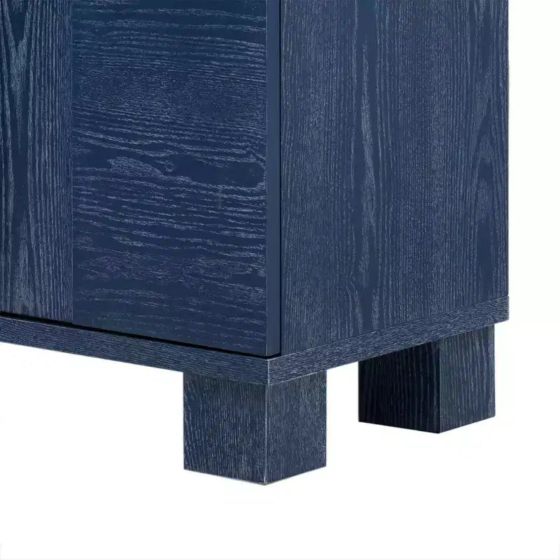 Credenza moderna Okak, credenza a buffet con 4 ante e 4 ripiani, armadietto contenitore per soggiorno, sala da pranzo, cucina