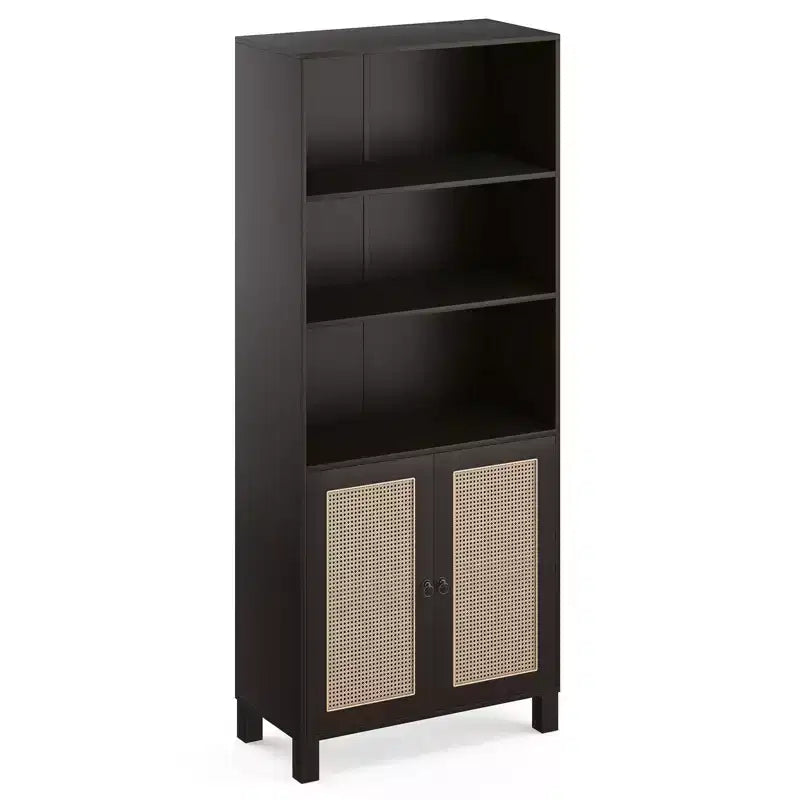 Okak Mobile Credenza Minimalista, Credenza a 2 Ante e 5 Ripiani, Mobile Contenitore per Soggiorno, Ingresso, Corridoio