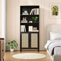 Okak Mobile Credenza Minimalista, Credenza a 2 Ante e 5 Ripiani, Mobile Contenitore per Soggiorno, Ingresso, Corridoio