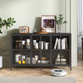 Okak Sideboard Buffet Cabinet, Accent Cabinet with 3 Doors and 4 Shelves, Storage Cabinet for Living Room, Entryway, Hallway, Office