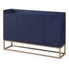 Okak Credenza Elegante, Mobile Buffet con 4 Ante e 4 Ripiani, Mobile Contenitore per Soggiorno, Sala da Pranzo, Cucina