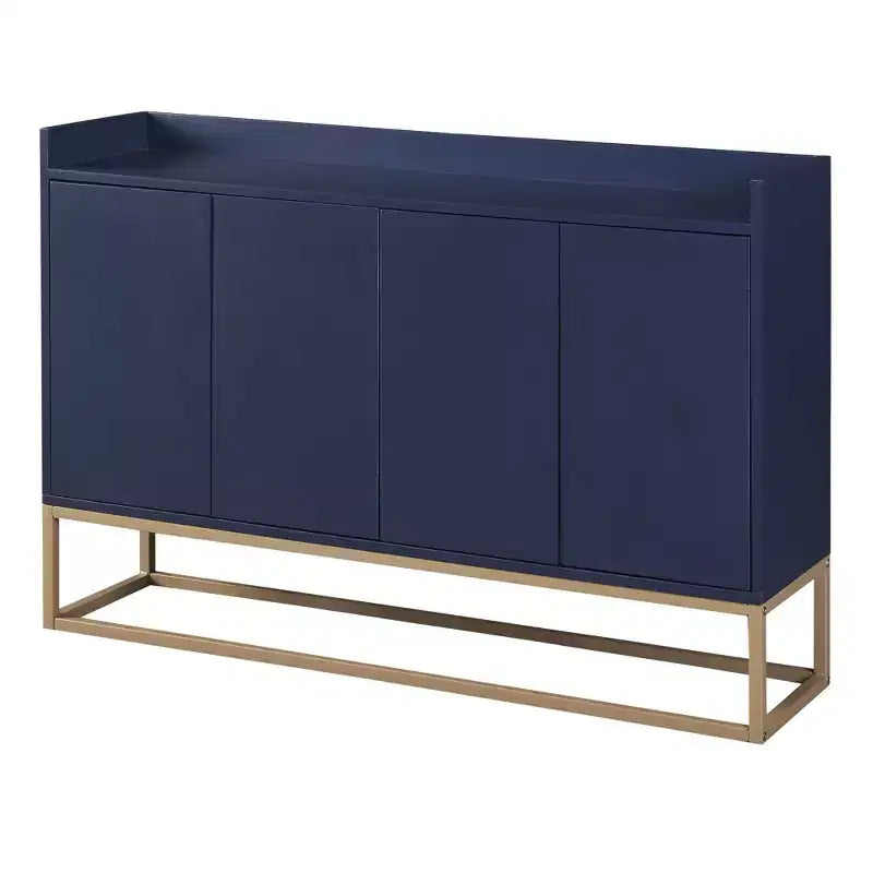 Okak Credenza Elegante, Mobile Buffet con 4 Ante e 4 Ripiani, Mobile Contenitore per Soggiorno, Sala da Pranzo, Cucina
