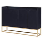Okak Credenza Elegante, Mobile Buffet con 4 Ante e 4 Ripiani, Mobile Contenitore per Soggiorno, Sala da Pranzo, Cucina