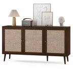 Okak Credenza Madia, Mobile Contenitore con 3 Ante e 3 Ripiani, Credenza per Soggiorno, Ingresso, Corridoio, Ufficio