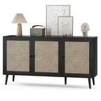 Okak Credenza Madia, Mobile Contenitore con 3 Ante e 3 Ripiani, Credenza per Soggiorno, Ingresso, Corridoio, Ufficio