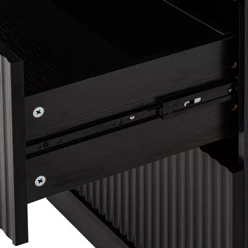 Okak 72in Modern Tall Storage Cabinet, mobile contenitore con 2 ante e 4 cassetti, armadio per soggiorno, corridoio, cucina