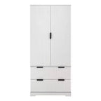 Okak 72in Modern Tall Storage Cabinet, mobile contenitore con 2 ante e 4 cassetti, armadio per soggiorno, corridoio, cucina