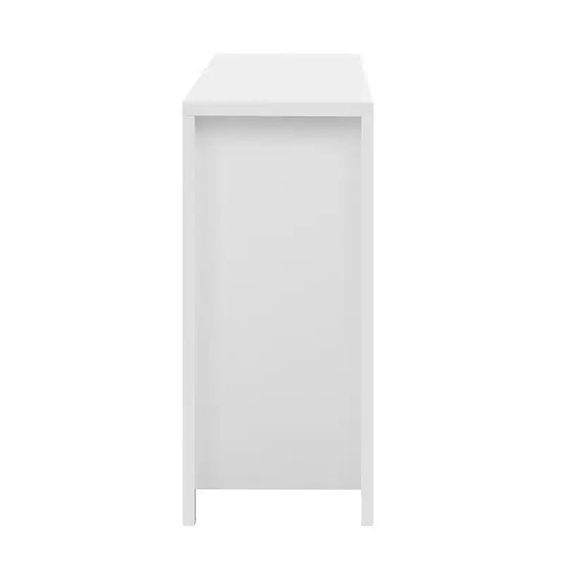 Okak Mobile Credenza Moderno, Mobile Buffet con 2 Cassetti e 4 Ante, Maniglie in Alluminio, Mobile Contenitore per Soggiorno, Sala da Pranzo, Cucina