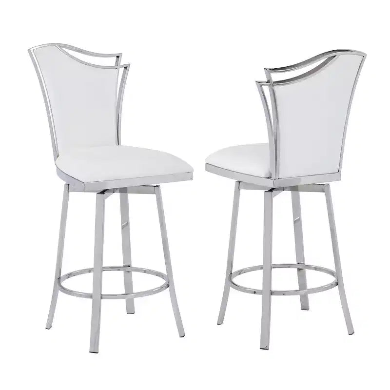 Chintaly Imports, Sgabello da bancone girevole contemporaneo Design con schienale