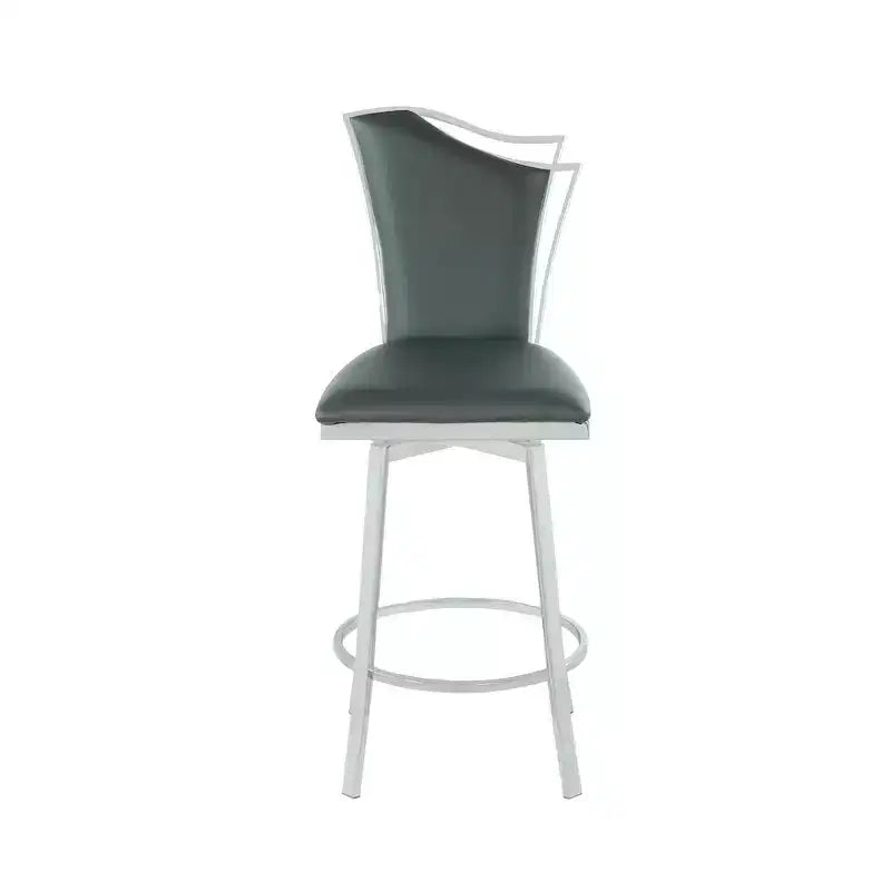 Chintaly Imports, Sgabello da bancone girevole contemporaneo Design con schienale