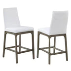 Chintaly Imports, Sgabello da bancone moderno, Base in legno massello