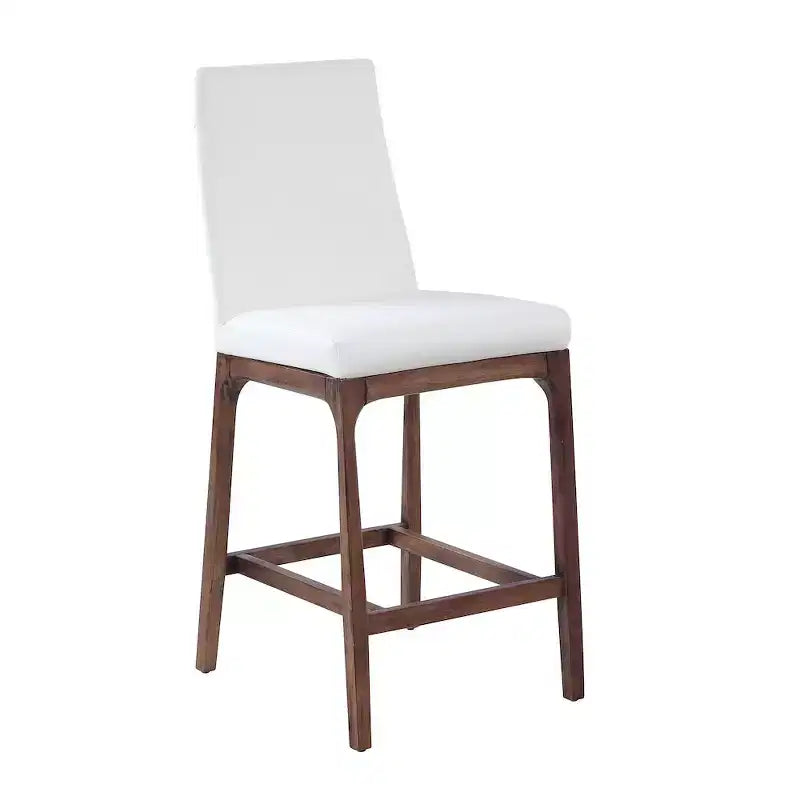 Chintaly Imports, Sgabello da bancone moderno, Base in legno massello