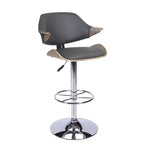 Chintaly Imports,Curved Back Pneumatic-Adjustable Stool
