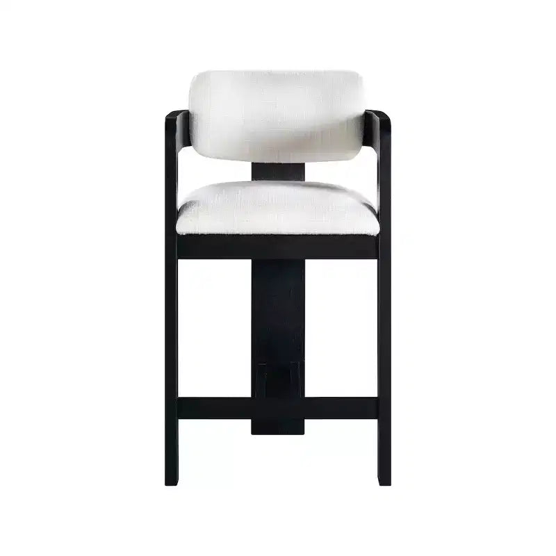 Meridian Furniture, Sgabello Sacha in tessuto testurizzato effetto lino