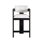 Meridian Furniture, Sgabello Sacha in tessuto testurizzato effetto lino