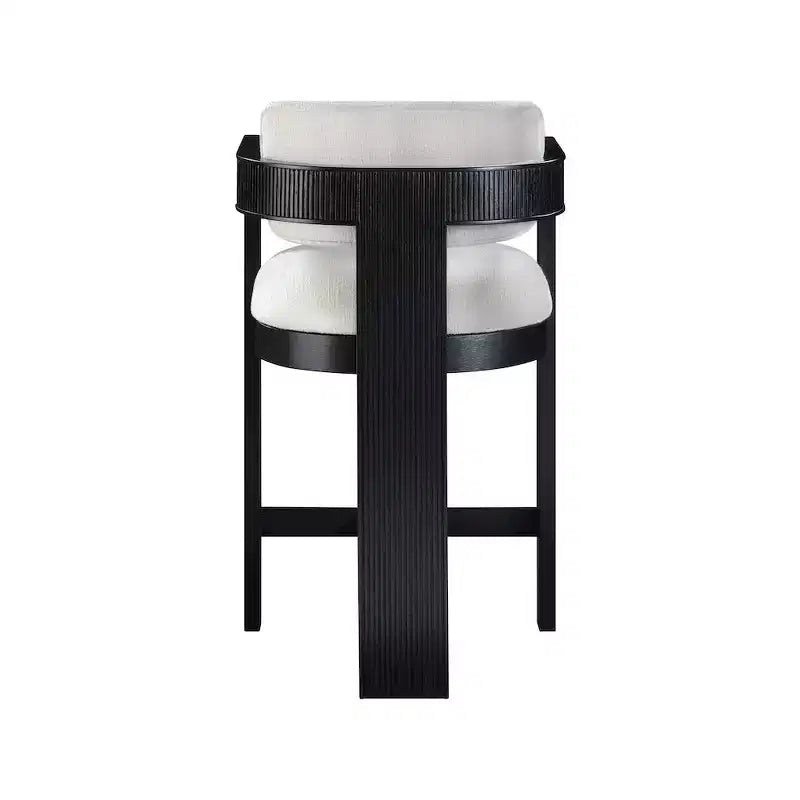 Meridian Furniture, Sgabello Sacha in tessuto testurizzato effetto lino