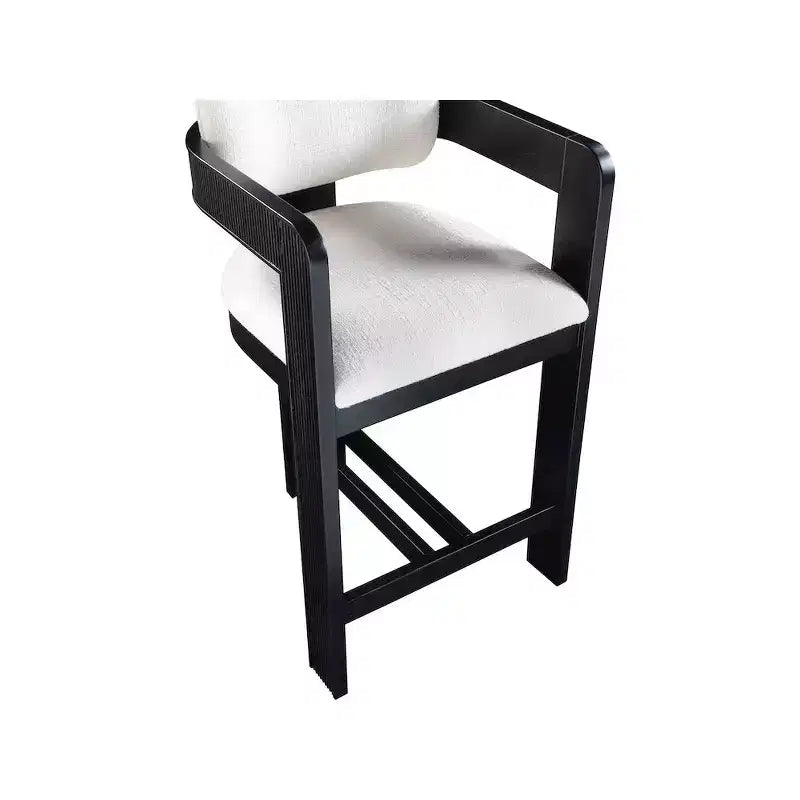 Meridian Furniture, Sgabello Sacha in tessuto testurizzato effetto lino