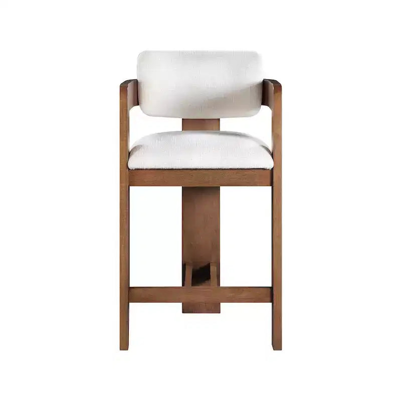 Meridian Furniture, Sgabello Sacha in tessuto testurizzato effetto lino