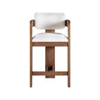 Meridian Furniture, Sgabello Sacha in tessuto testurizzato effetto lino