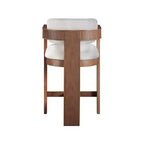 Meridian Furniture, Sgabello Sacha in tessuto testurizzato effetto lino