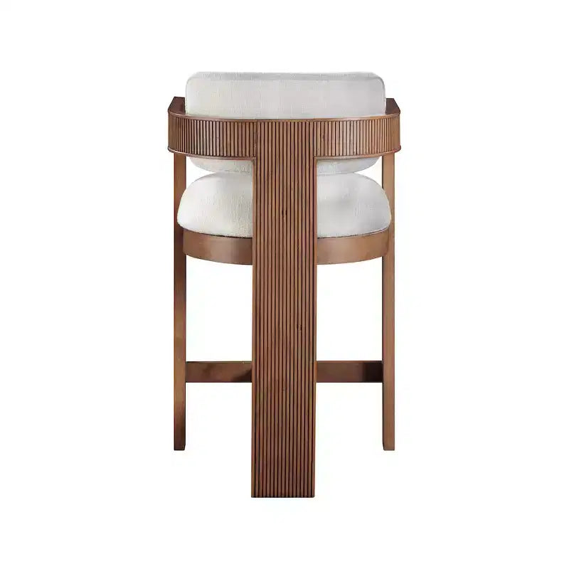 Meridian Furniture, Sgabello Sacha in tessuto testurizzato effetto lino