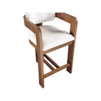 Meridian Furniture, Sgabello Sacha in tessuto testurizzato effetto lino