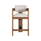 Meridian Furniture, Sgabello Sacha in tessuto testurizzato effetto lino
