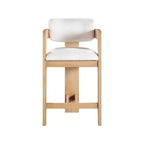 Meridian Furniture, Sgabello Sacha in tessuto testurizzato effetto lino