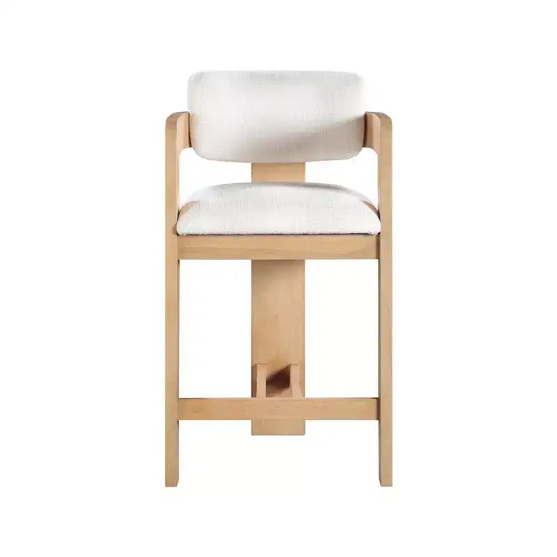Meridian Furniture, Sgabello Sacha in tessuto testurizzato effetto lino