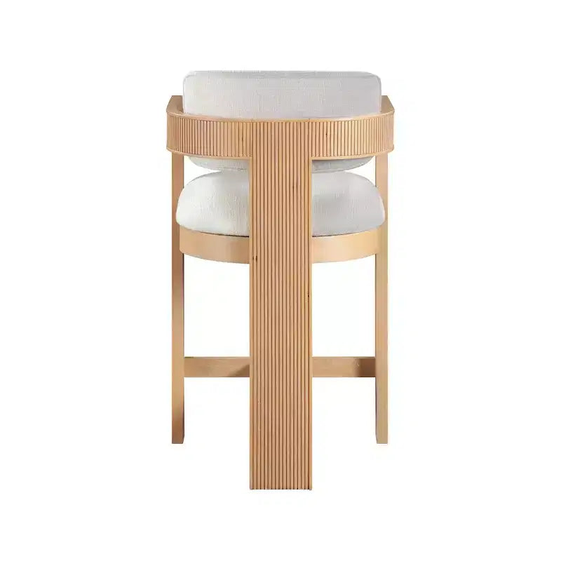 Meridian Furniture, Sgabello Sacha in tessuto testurizzato effetto lino