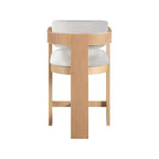 Meridian Furniture, Sgabello Sacha in tessuto testurizzato effetto lino