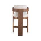 Meridian Furniture, Sgabello Sacha in tessuto testurizzato effetto lino