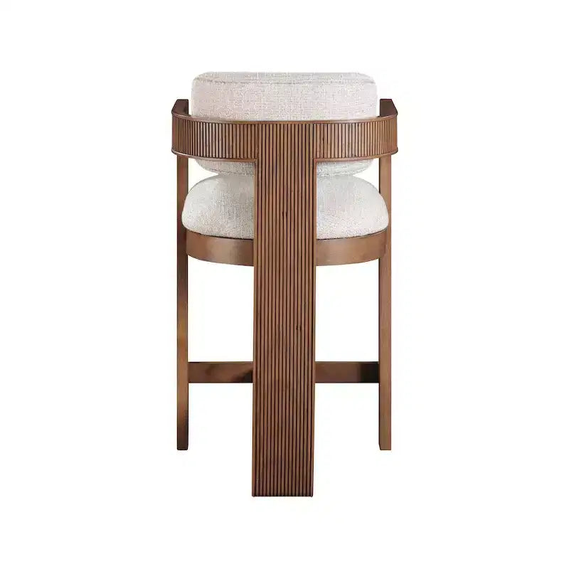 Meridian Furniture, Sgabello Sacha in tessuto testurizzato effetto lino