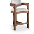 Meridian Furniture, Sgabello Sacha in tessuto testurizzato effetto lino