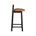 Meridian Furniture, Sgabello Calvin in ecopelle color Cognac