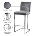 Meridian Furniture, Sgabello Heidi in velluto