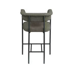 Meridian Furniture, Sgabello da bancone Malin in tessuto Bouclé, set da 2
