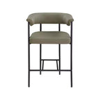 Meridian Furniture, Sgabello da bancone Malin in tessuto Bouclé, set da 2
